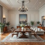 Дом из клееного бруса в стиле «лофт» с открытыми коммуникациями и высокими потолками