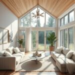 Дом из клееного бруса с вторым светом